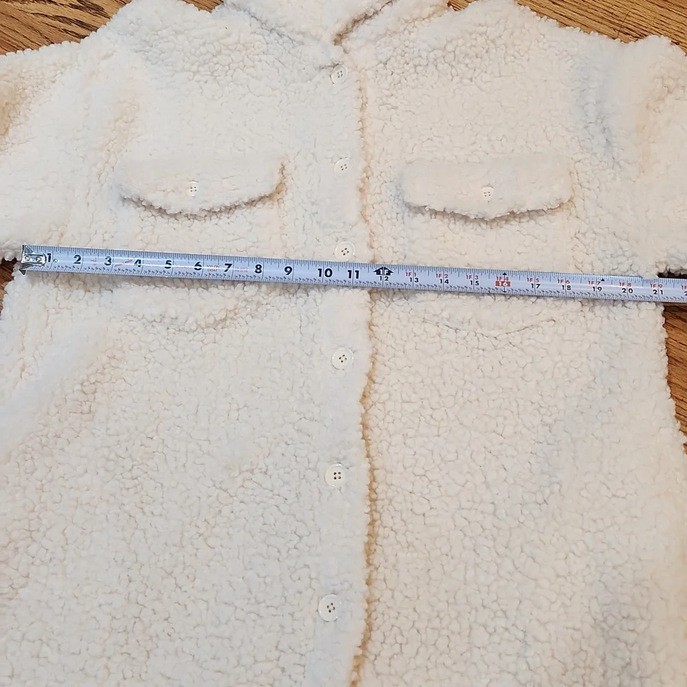 Steve Madden Off-White Sherpa Coat - Picture 7 of 10
